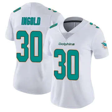 Alec Ingold Miami Dolphins Men's Backer T-Shirt - Ash