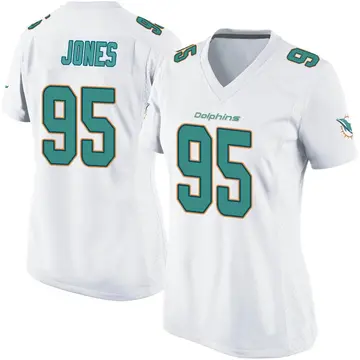 Women's Miami Dolphins Benito Jones White Game Jersey By Nike