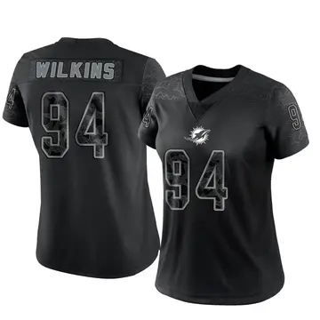 Women's Nike Christian Wilkins Aqua Miami Dolphins Game Jersey