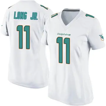 Women's Miami Dolphins David Long Jr. White Game Jersey By Nike