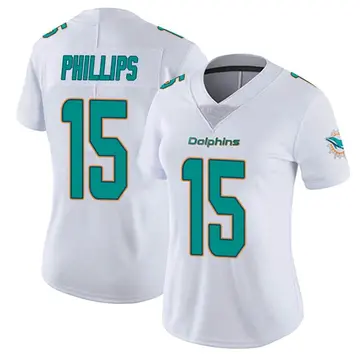 Nike Men's Miami Dolphins Jaelan Phillips #15 Aqua Game Jersey