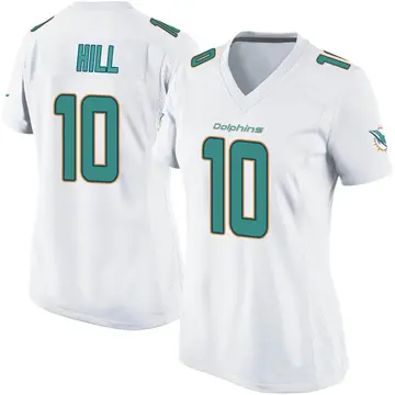 Tyreek Hill Dolphins Nike Youth Jersey White Stitched Tackle Twill &  Embroidered