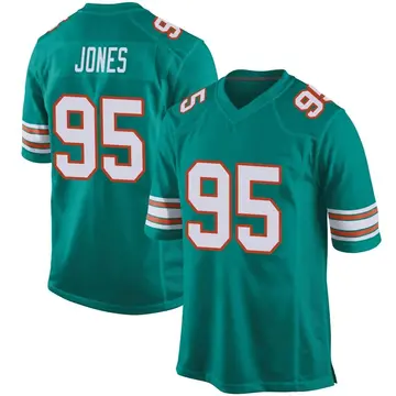 Youth Miami Dolphins Benito Jones Aqua Game Alternate Jersey By Nike