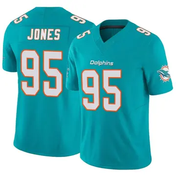 Youth Miami Dolphins Benito Jones Aqua Limited Vapor F.U.S.E. Jersey By Nike