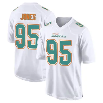 Youth Miami Dolphins Benito Jones White Game Fashion Jersey By Nike