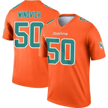 Men's Nike Chase Winovich Aqua Miami Dolphins Team Game Jersey