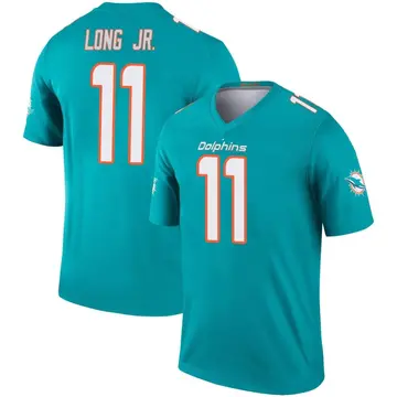 Youth Miami Dolphins David Long Jr. Aqua Legend Jersey By Nike