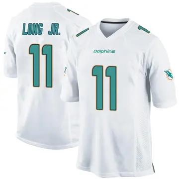 Youth Miami Dolphins David Long Jr. White Game Jersey By Nike