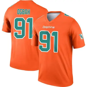 NFL Miami Dolphins Emmanuel Ogbah #91 Jersey Replica XLarge Signed  Autograph JSA