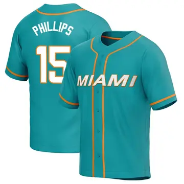 Nike Men's Miami Dolphins Jaelan Phillips #15 Aqua Game Jersey