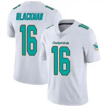 James Blackman Miami Dolphins Men's Black Name & Number Logo T-Shirt - Aqua