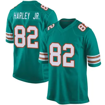 Youth Miami Dolphins Mike Harley Jr. Aqua Game Alternate Jersey By Nike