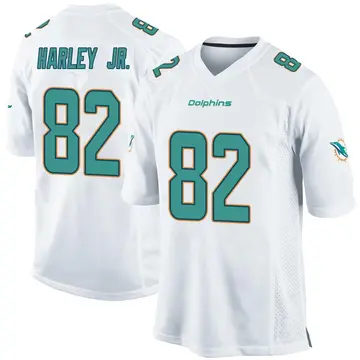 Youth Miami Dolphins Mike Harley Jr. White Game Jersey By Nike